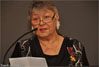 Image: Ernestyna delivering her speech